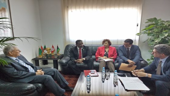 لجنة الأمم المتحدة الاقتصادية لشمال أفريقيا في زيارة عمل إلى الأمانة العامة لاتحاد المغرب العربي
