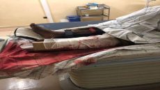 العيون:انفجار لغم بجماعة الدشيرة الحصيلة اصابة شخصين كانا على متن السيارة (لاندروفر) اصابتهما خطيرة .