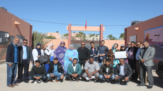 العيون : جمعية آباء وأمهات وأولياء التلاميذ الثانوية التأهيلية الساقية الحمراء تخلق الحدث ببرامج الدعم الاجتماعي.