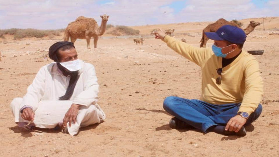 عبد الله اهل السباعي يقوم بزيارة ميدانية لمجموعة من كسابة الجماعة.
