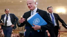 خاص بالاجتماع “المغلق” الذي حضره، ستيفان ديمستورا المبعوث الشخصي للأمين العام للأمم المتحدة