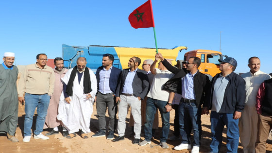 انطلاق الأشغال في تجزئة مبروكة بالعيون