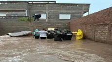 أمطار طوفانية بورزازات تتنفس تحت الماء تتسبب في إنهيار منازل وشل الدراسة