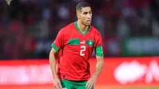 أشرف حكيمي داخل القصر الملكي لحضور حفل عشاء ماكرون