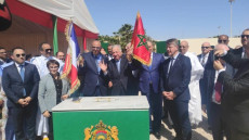 رئيس مجلس الشيوخ الفرنسي يضع الحجر الأساس لبناء المؤسسة الفرنسية بول باسكون “البعثة الفرنسية” بالعيون…