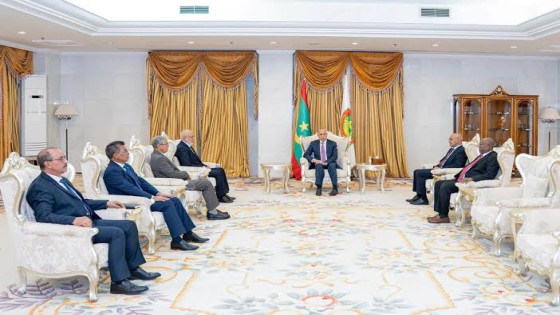 الرئيس الموريتاني يستقبل وفدا من جبهة البوليساريو.