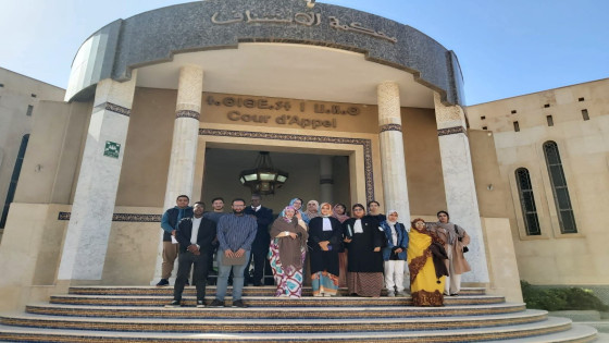 طلبة معهد الصحافة بالعيون يطلعون على مجريات قضية الصحفي محمد اليوسفي بمحكمة الاستئناف: تجربة عملية تثري التكوين الإعلامي